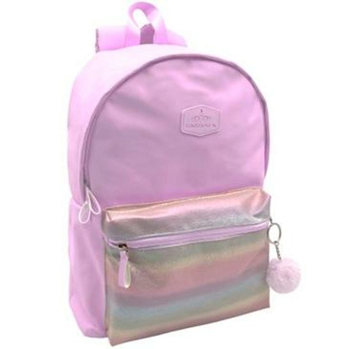 Mochila Americano Blin-Blin Lavanda 42 X 30 X 14 CM.