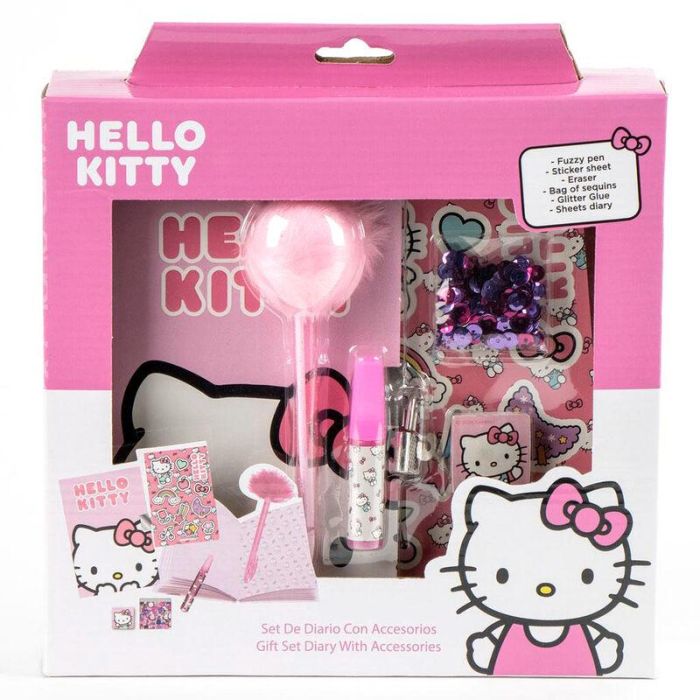 Hello Kitty Diario Secreto Set de Escritura y Actividades Multicolor para Niños y Niñas +3 años (23.5 x 25.0 x 5.5 cm) 1