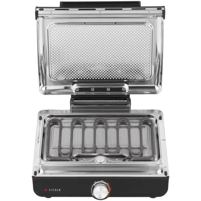 Ninja GR101EU Parrilla y Plancha de Interior Versátil para 4-5 personas con Temperatura Controlada hasta 260°C y Superficie Antiadherente 2