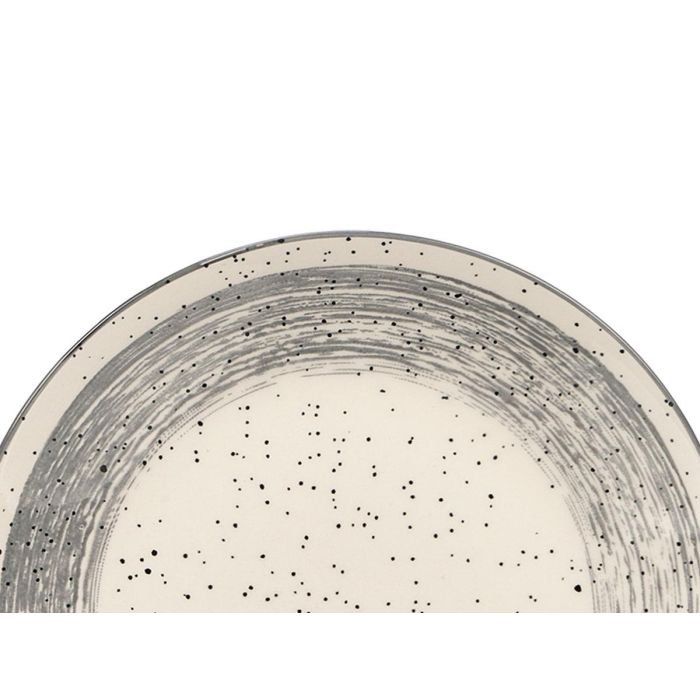 Vessia Plato Postre Cerámico Patinado Gris 19,5 cm (Set de 36)