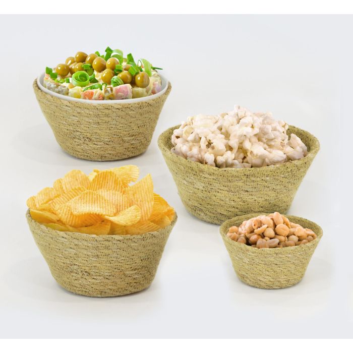 Cesta Redonda Seagrass Privilege 18x8 cm (24 Unidades) 3 Cesta Redonda Seagrass Privilege 18x8 cm (24 Unidades) 3