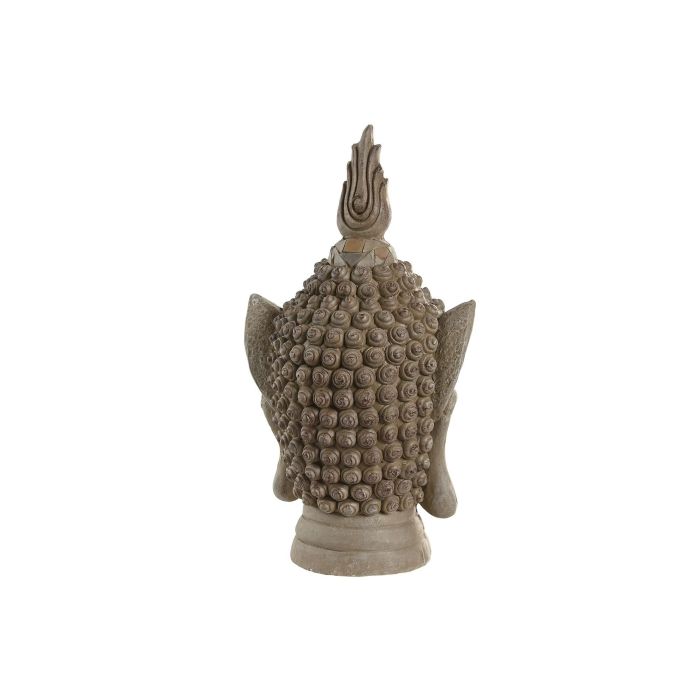 Figura Oriental DKD Home Decor Beige Naranja 21.5 x 45 x 24 cm (2 Unidades) 2