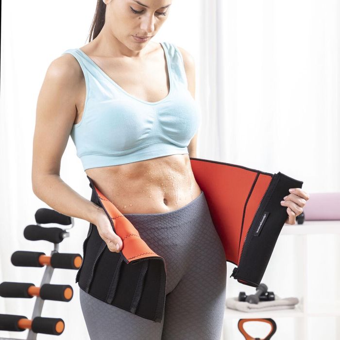 Faja reductora deportiva con efecto sauna redle v0103393 innovagoods 2 Faja reductora deportiva con efecto sauna redle v0103393 innovagoods 2