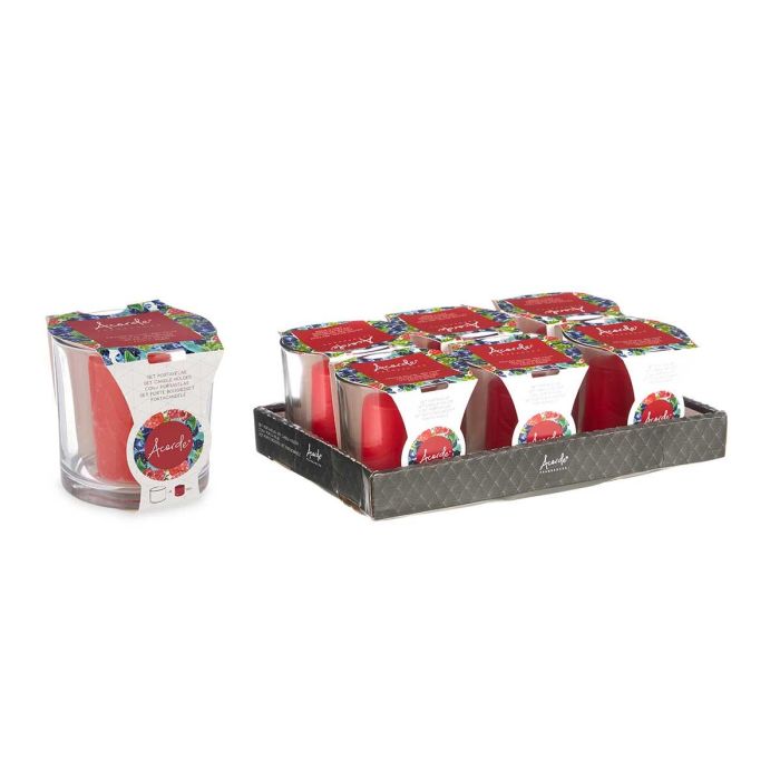 Portavela Taco Vela Frutos Rojos Acorde 10CM (6 Unidades) 2 Portavela Taco Vela Frutos Rojos Acorde 10CM (6 Unidades) 2