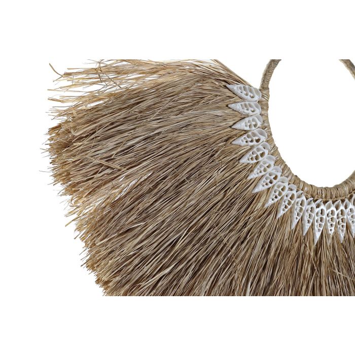 DKD Home Decor Decoración Pared Étnica Balinesa Yute Natural, Cuadro Panel Decorativo 60 cm Ancho x 39 cm Alto 1