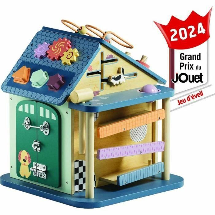 TOP BRIGHT Casa de Actividades 12 en 1 para Niños de 18 Meses+ de Madera Resistente - Habilidades Motoras Finas y Concentración 2 TOP BRIGHT Casa de Actividades 12 en 1 para Niños de 18 Meses+ de Madera Resistente - Habilidades Motoras Finas y Concentración 2