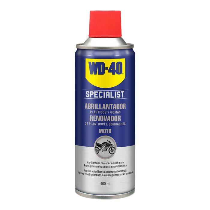 Wd40 Abrillantador de silicona 400ml spray 34344 para motos, bicicletas, coches