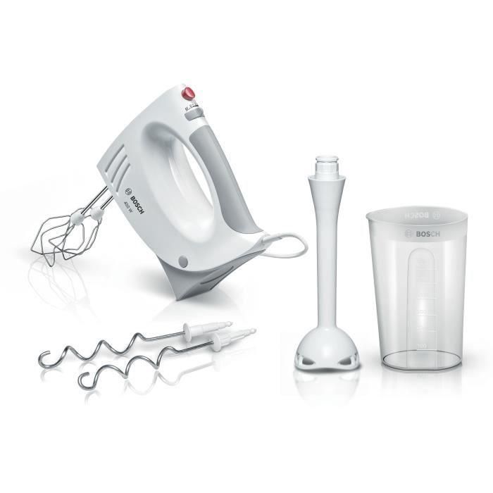 BOSCH MFQ3540 Licuadora y batidora de mano - 450 W - 5 velocidades - Blanco BOSCH MFQ3540 Licuadora y batidora de mano - 450 W - 5 velocidades - Blanco