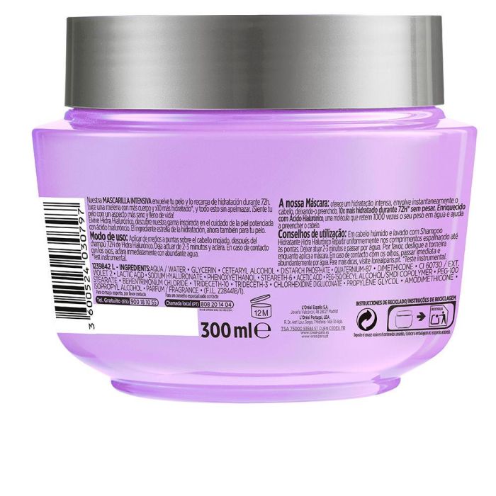 L'Oréal Paris Elvive Hidra Hialurónico Mascarilla 72h Hidratación 300 ml