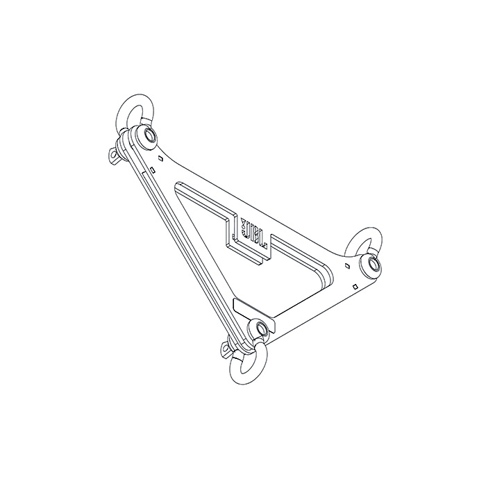 JBLPRO Placa Delta 34x60x65 cm