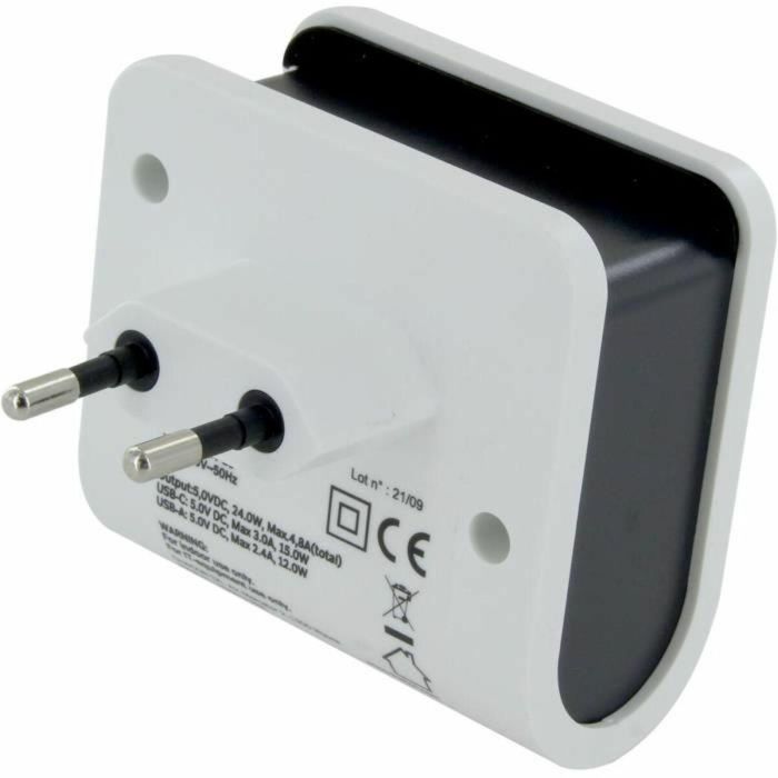 Cargador USB Pared Chacon Blanco 1 Cargador USB Pared Chacon Blanco 1