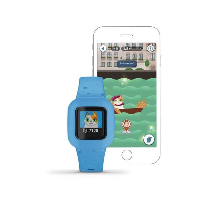Garmin vivofit jr. 3 Stars Blue Reloj inteligente para niños resistente al agua con pantalla a color 1