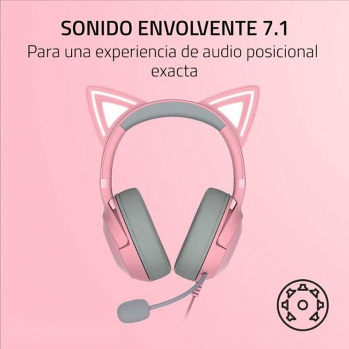 Auriculares con Micrófono Gaming Razer Kraken X Lite Rosa 1