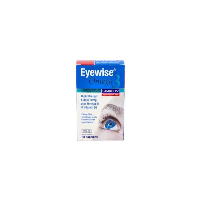 LAMBERTS Eyewise Omega 3 60 Cápsulas, Mantenimiento Normal de la Vista con EPA y DHA