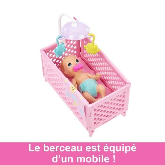 Barbie - Baby Skipper Box in Bed - Juega de muñecas - 3 años y + + 3 Barbie - Baby Skipper Box in Bed - Juega de muñecas - 3 años y + + 3