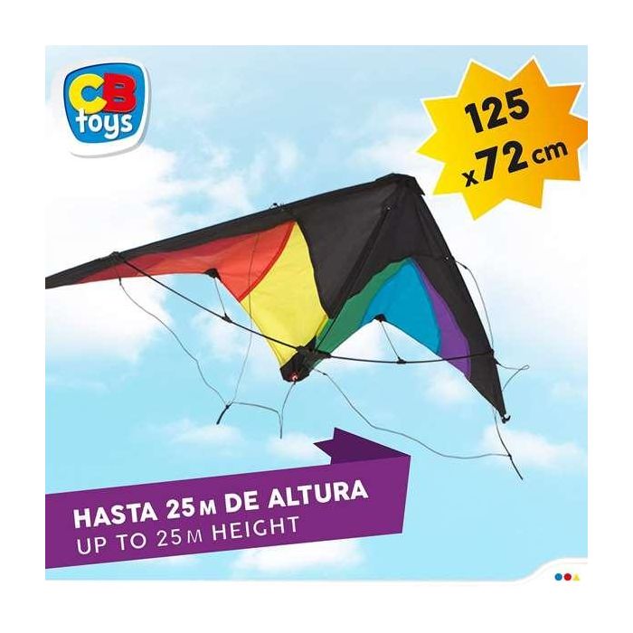 Cometa stunt kite pop-up magic arco iris 125x72 cm 7