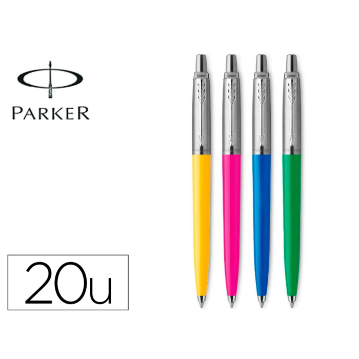Parker Jotter Originals Años 90 Bolígrafo Lote 20 Unidades Colores Surtidos Tinta Azul Cuerpo Plástico Retro Clip Flecha Francia 0 Parker Jotter Originals Años 90 Bolígrafo Lote 20 Unidades Colores Surtidos Tinta Azul Cuerpo Plástico Retro Clip Flecha Francia 0
