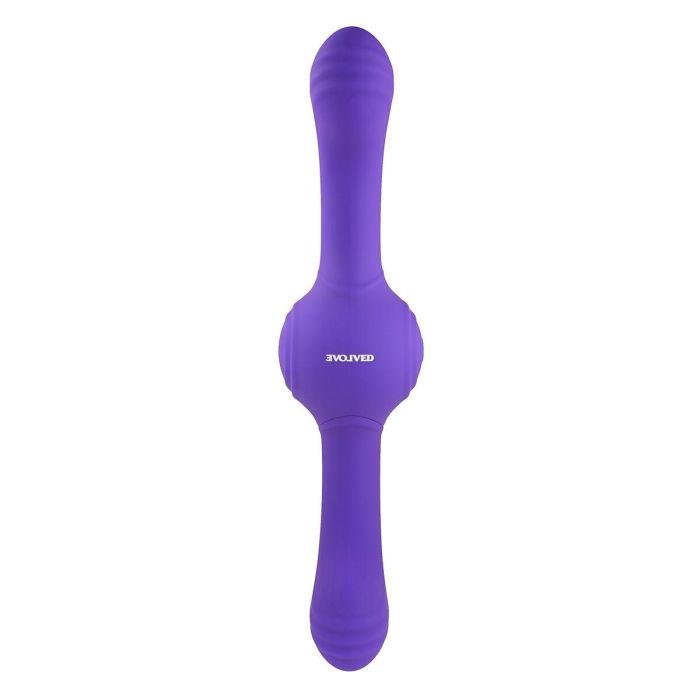 Consolador de Doble Penetración Evolved Our Gyro Vibe Morado 12 Consolador de Doble Penetración Evolved Our Gyro Vibe Morado 12