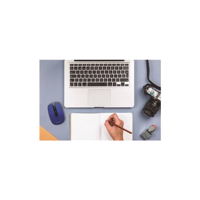 Elbe Ratón Inalámbrico RT-110 Azul con Batería Recargable, 800-1600 DPI, Plug & Play 9