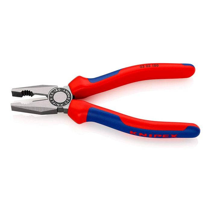 Knipex Alicates universales 0302180 185 mm filo con bisel, para cortar alambre blando y duro 1 Knipex Alicates universales 0302180 185 mm filo con bisel, para cortar alambre blando y duro 1