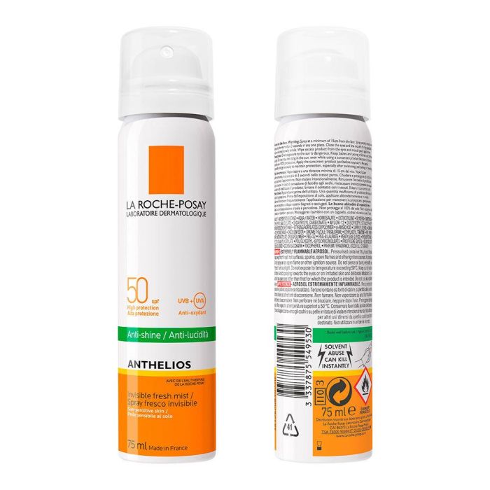 La Roche-Posay Bruma Facial Anthelios Protector Solar Fresco SPF50 para Piel Sensible [XL-PROTECT]TM 75 ml 3