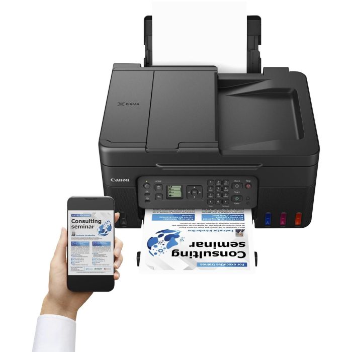 Canon PIXMA G4570 Megatank Impresora 4in1 Inyección Tinta Color, Wi-Fi, ADF, Dúplex Manual, A4, 4800x1200 DPI, 11ppm Negro 4