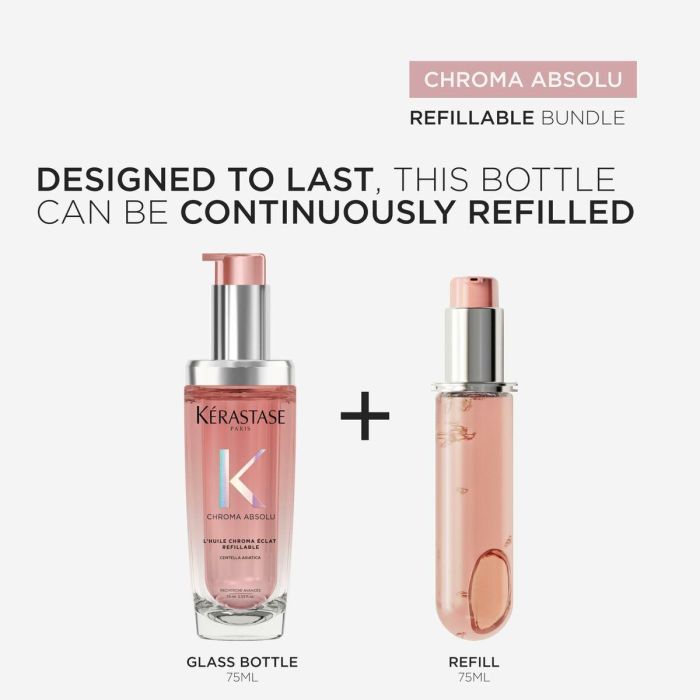Kerastase Chroma Absolu Aceite Sublimador Radiante Recargable 75 ml para Cabellos Teñidos 5 Kerastase Chroma Absolu Aceite Sublimador Radiante Recargable 75 ml para Cabellos Teñidos 5