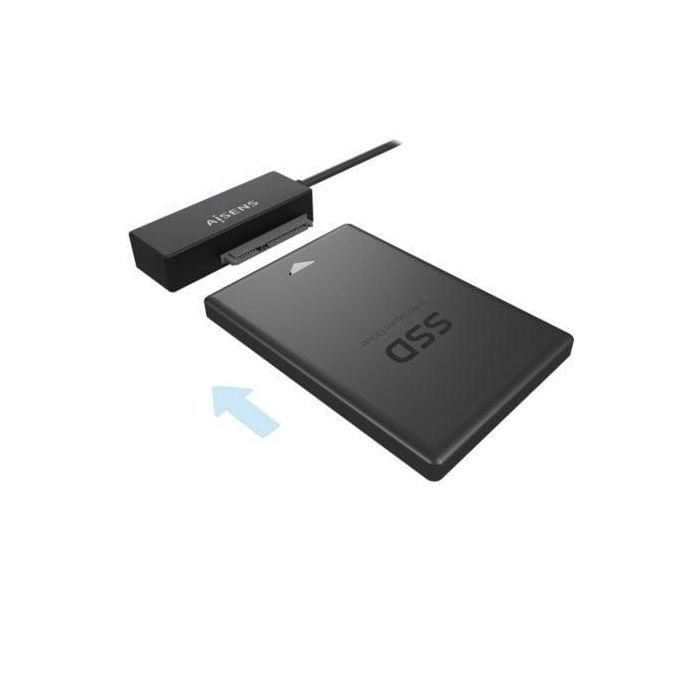 AISENS - ADAPTADOR SATA A USB-A USB 3.0/USB3.1 GEN1 PARA DISCOS DUROS 2.5 Y 3.5 CON ALIMENTADOR, NEG 4