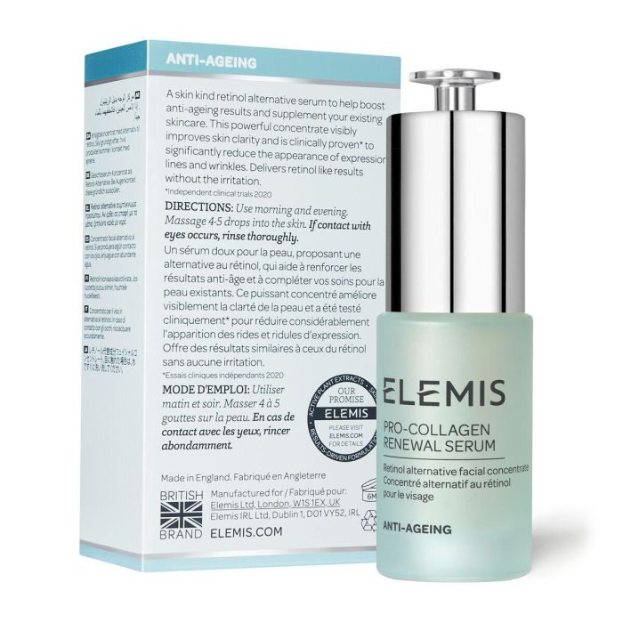 Elemis Pro-Collagen Renewal Serum Antiedad Antiarrugas Alternativa al Retinol Rejuvenece y Reafirma Todo Tipo de Pieles 15 ml 4 Elemis Pro-Collagen Renewal Serum Antiedad Antiarrugas Alternativa al Retinol Rejuvenece y Reafirma Todo Tipo de Pieles 15 ml 4
