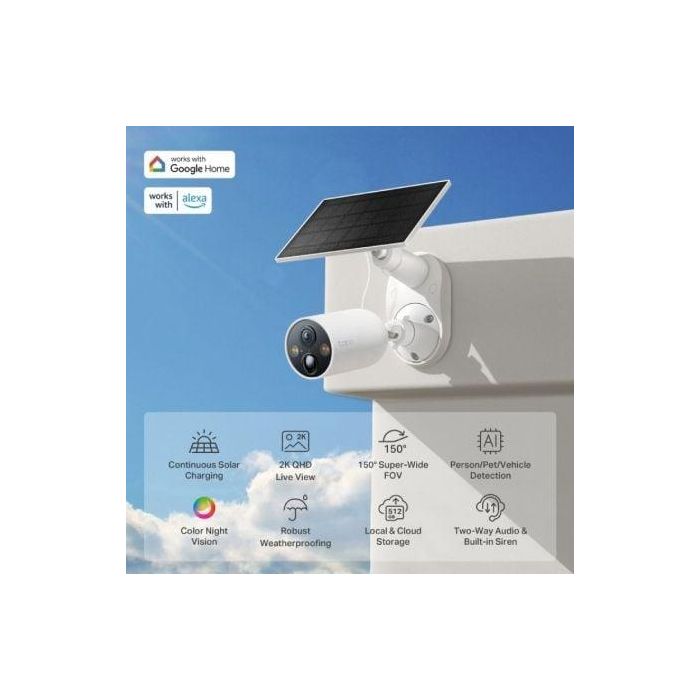 TP-Link Tapo C425 KIT Bullet (shape) Cámara de seguridad IP Exterior 2560 x 1440 Pixeles Techo/pared 1 TP-Link Tapo C425 KIT Bullet (shape) Cámara de seguridad IP Exterior 2560 x 1440 Pixeles Techo/pared 1