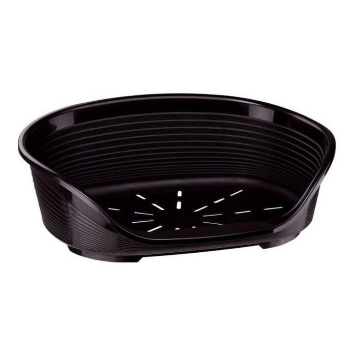 Ferplast Cama de Plástico Siesta Deluxe 8 para Perro y Gato, Negro