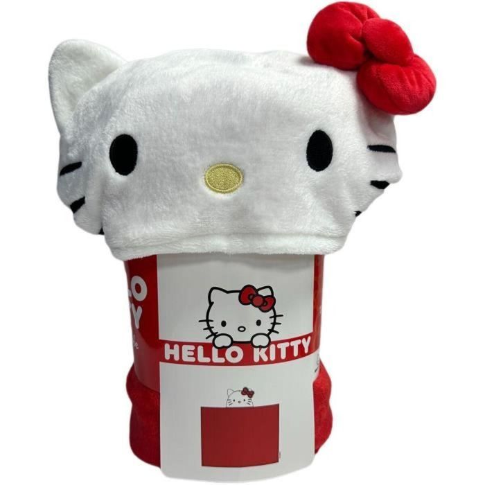 Hello Kitty HEL3700891711036 Manta polar con capucha 3D - Roja - 120 x 150 cm 0 Hello Kitty HEL3700891711036 Manta polar con capucha 3D - Roja - 120 x 150 cm 0