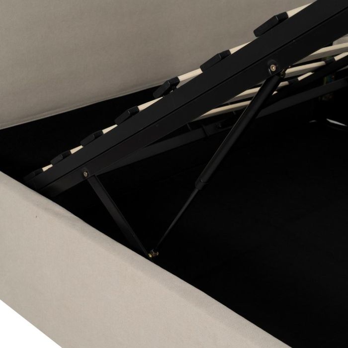 Cama Canapé Beige Tejido Dormitorio 166 X 215 X 96 cm