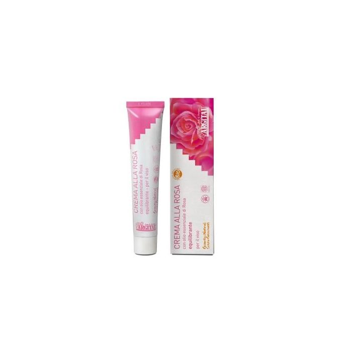 ARGITAL Crema de Rosas Bio 50ml, Equilibrante para Cara, Cuello y Escote, Todo Tipo de Piel