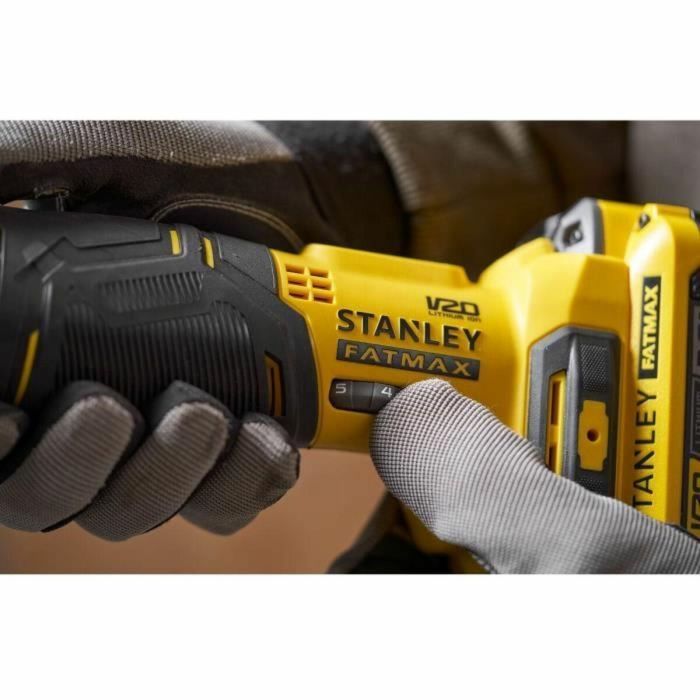 Stanley Fatmax SFMCE510B-XJ Herramienta Osciladora Sin Escobillas V20 18V Litio Sin Batería 2 Stanley Fatmax SFMCE510B-XJ Herramienta Osciladora Sin Escobillas V20 18V Litio Sin Batería 2