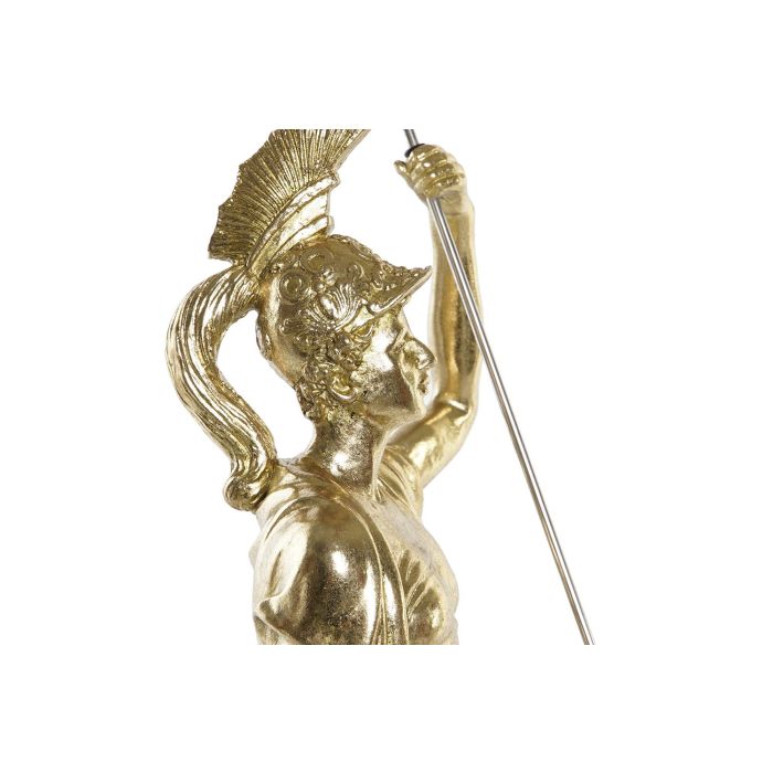 DKD Home Decor Figura Neoclasica Dios Marte de Resina Dorado Plateado, 10.5 cm Largo x 50 cm Alto x 16.5 cm Ancho, 2 Unidades 1
