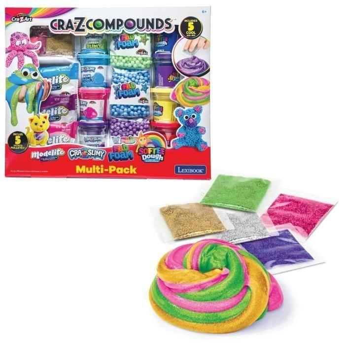 LEXIBOOK - Kit de diferentes texturas elásticas para modelar