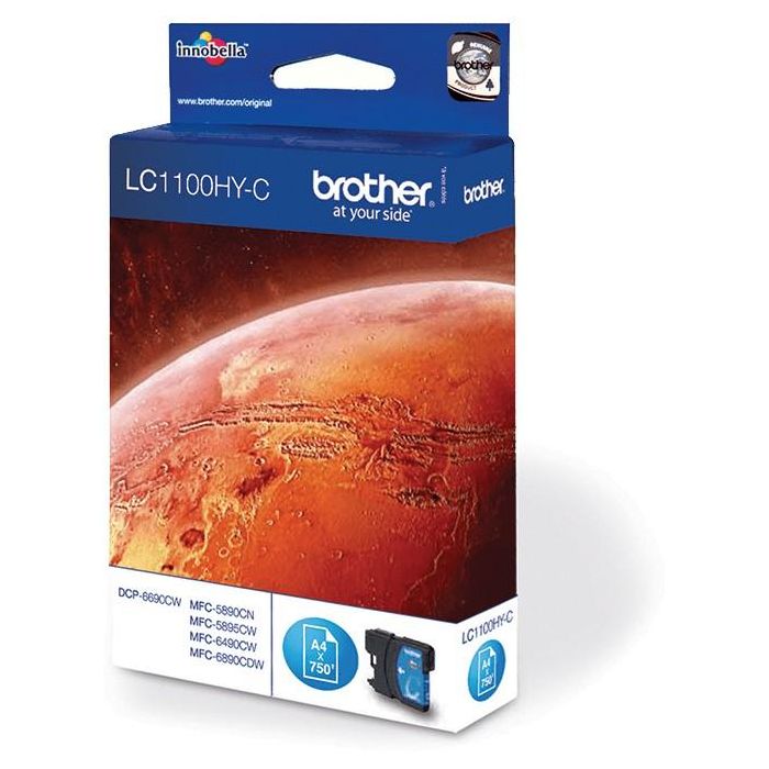 Brother Tinta Cian Alta Capacidad para MFC-6490CW, MFC-5890CN, MFC-5895CW, MFC-6890CDW - 900 Páginas 1