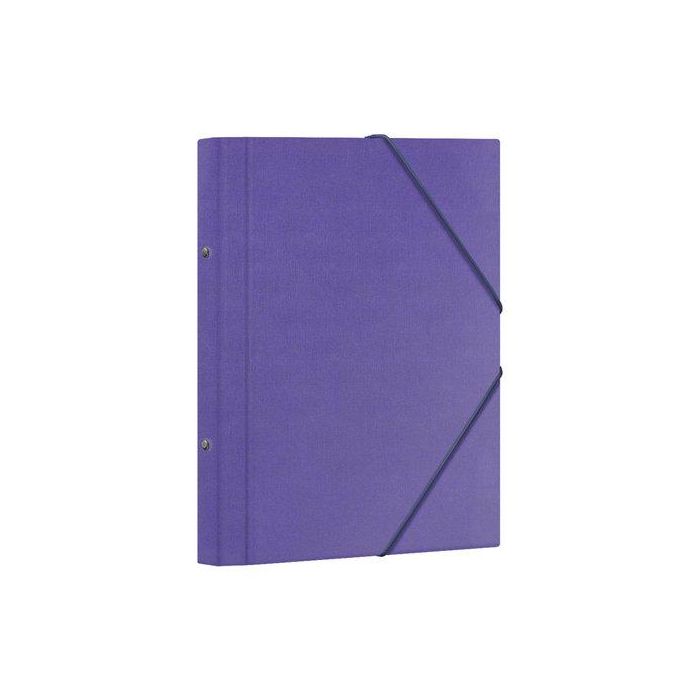 Carpeta Clasificadora Dohe Carton Plastif. Fº 12 Dptos.Gomas Y Solapa Morado