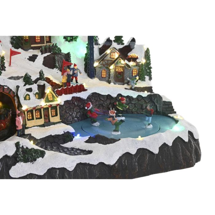 DKD Home Decor Decoración Ciudad Navidad Tradicional con Luz LED, Movimiento y Música, Resina Multicolor 36x59x40 cm 2 DKD Home Decor Decoración Ciudad Navidad Tradicional con Luz LED, Movimiento y Música, Resina Multicolor 36x59x40 cm 2