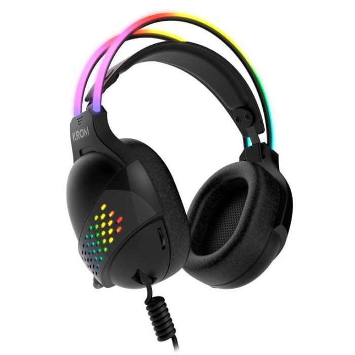 Auriculares Gaming con Micrófono Krom Klaim/ Jack 3.5/ USB 2.0/ Negros 1 Auriculares Gaming con Micrófono Krom Klaim/ Jack 3.5/ USB 2.0/ Negros 1
