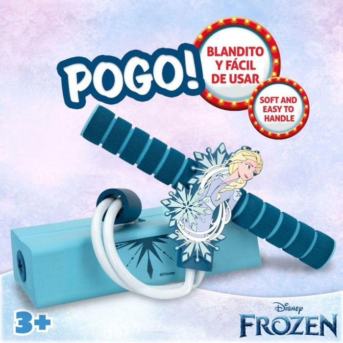 Saltador pogo Frozen 3D Azul Infantil (4 Unidades) 3 Saltador pogo Frozen 3D Azul Infantil (4 Unidades) 3