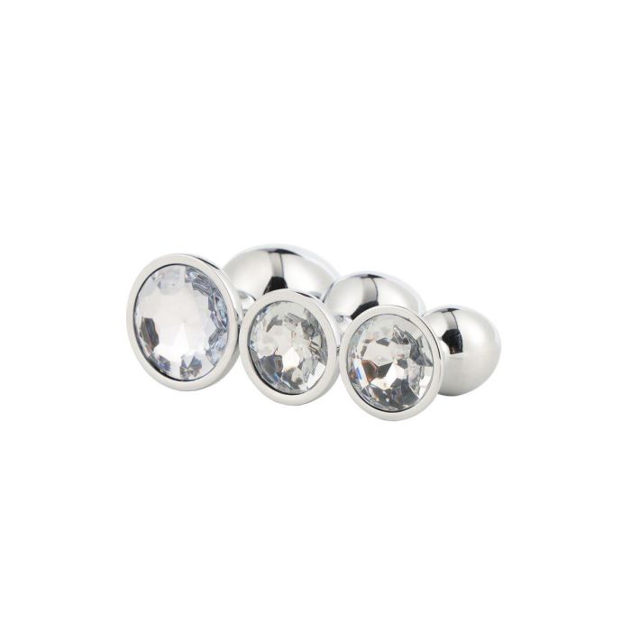 Plug Anal Dream Toys Gleaming Love Plateado 4 Plug Anal Dream Toys Gleaming Love Plateado 4