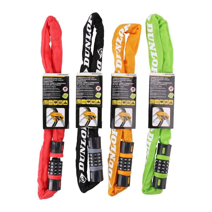 Dunlop Candado de Seguridad con Bloqueo Numérico para Bicicleta/Moto Colores Surtidos 0 Dunlop Candado de Seguridad con Bloqueo Numérico para Bicicleta/Moto Colores Surtidos 0