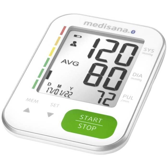 Medisana BU 570 Tensiómetro Conectado Bluetooth - Detección Arritmias, Pantalla Grande Dígito XXL, Diseño Delgado, 240 Memorias 2