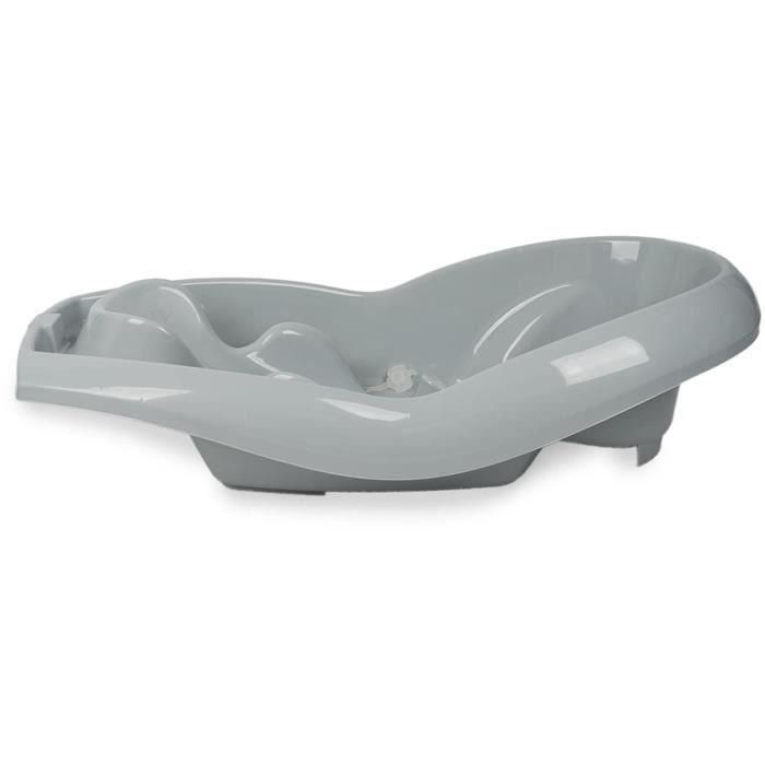 Thermobaby TUB LAGOON Bañera Evolutiva Bebé con Asiento Integrado 0-12 Meses para Recién Nacido y Niño Pequeño Gris 2