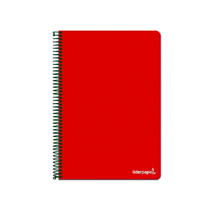 Cuaderno Espiral Liderpapel Folio Write Tapa Blanda 80H 60 gr Horizontal Con Margen Color Rojo 10 unidades 1