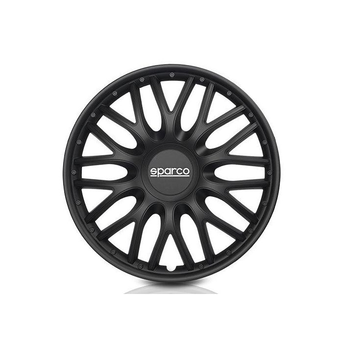 Sparco Tapacubos Roma Negro 16" SPC1696BK 4 Unidades 1 Sparco Tapacubos Roma Negro 16" SPC1696BK 4 Unidades 1