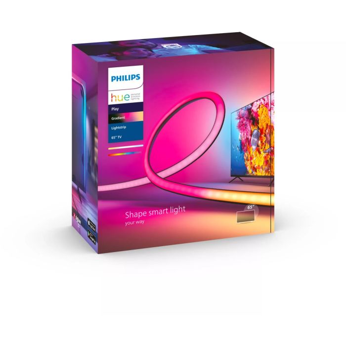 Tira LED Inteligente Para TV Philips Hue Play gradient lightstrip/ 65''/ Precisa Philips Hue Bridge y Hue Sync 7