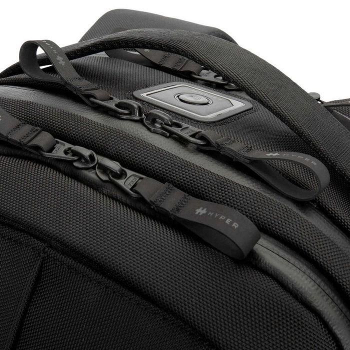 Hyper HyperPack Pro Mochila con Localizador Apple Find My, 22L, Resistente Agua Cordura, Antirrobo para Profesional 10